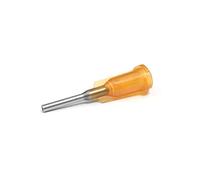 SANANTS - 15 Gauge 0.5 Inch Dispensing Needle - Blunt Tip Luer Lock - Fluid Manifold Channel - 50 PCS,Amber