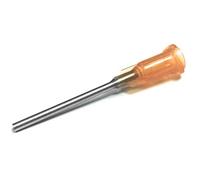 SANANTS 15 Gauge 1 Inch Industrial Blunt Tip Dispensing Needle with Luer Lock,Precision Applicator,Amber 50 PCS