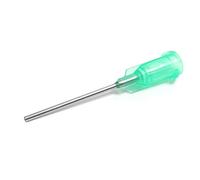 SANANTS 18 Gauge 1 Inch Industrial Blunt Tip Dispensing Needle with Luer Lock,Precision Applicator,Green 50 PCS