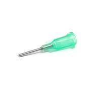 SANANTS - 18Guge 0.5 Inch Dispensing Needle - Blunt Tip Luer Lock - Fluid Manifold Channel - 50 PCS,Green