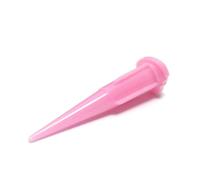 SANANTS 20 Gauge 1.24 Inch Blunt Plastic Tapered Tip Dispensing Fill Needle,Rigid,Precision Filling,Pink 20 PCS