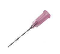 SANANTS 20 Gauge 1 Inch Industrial Blunt Tip Dispensing Needle with Luer Lock,Precision Applicator,Pink 50 PCS