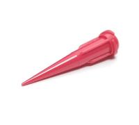 SANANTS 25 Gauge 1.24 Inch Blunt Plastic Tapered Tip Dispensing Fill Needle,Rigid,Precision Filling,Red 20 PCS