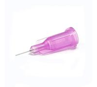 SANANTS 30G 0.25 Inch Industrial Microtrace Blunt Tip Dispensing Needle with Luer Lock,Precision acidified stainless steel,Match Low Viscosity Liquids,Lavender 20 PCS