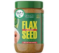 SANAR ORGANIC GROUND FLAX SEED LINAZA, Omega 3 6 9, DEITARY FIBER - LIGNANS