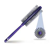 Sanas Round Hair Styling Brush 1Pc - Soft Bristle, Anti-Static, Heat Resistant - Suitable for All Hair Types - Women, Unisex Adult