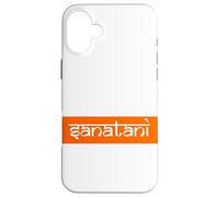 Sanatani Minimal Sanatan Dharma Devanagari Sanksrit Typeface Case for iPhone 16 Plus