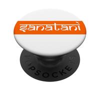 Sanatani Minimal Sanatan Dharma Devanagari Sanksrit Typeface PopSockets Adhesive PopGrip
