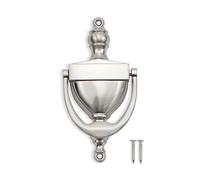 SANATO Nickel Door Knocker Hardware Door Knockers for Front Door, 6.2 inch Height (6.2" Height, Nickel)