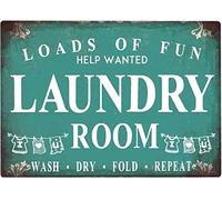 SaNavie Laundry Signs for Laundry Room Decor-Laundry Room Signs Wall Decor for Home Coffee Wall Decoration Retro Bar Garage metal tin sign 8x12 Inch