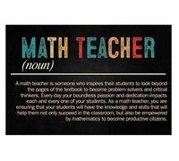 SaNavie Math Teacher Poster Unframed Décor Inspirational Posters For Classroom Wall Art Home Coffee Music Wall Decor for Garage Decor metal tin sign 8x12 Inch