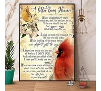 SaNavie Metal Sign Cardinal Letter from Heaven Aluminum Sign Funny Vintage Tin Sign Bathroom Decor Poster Vintage Tin Sign Metal Tin Sign Wall Decor Home Vintage Decor Sign 8x12 Inch