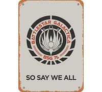 SaNavie Retro Tin Signs, Battlestar Galactica LT2 Battlestar Galactica Inches - Vintage Metal Tin Sign for Home Bar Pub Garage Decor GiftsMetal Tin Signs 8x12Inches, multicolor