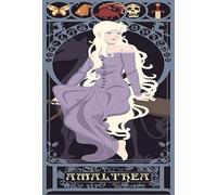 SaNavie Vintage Style Ladies Amalthea Nouveau The Last Unicorn Tarot Poster Fit Home Bar Cafe Bathroom Poster Tin Sign Metal Home