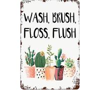 SaNavie Wash with yarn bathroom decoration cactus farmhouse bathroom juicy home decoration Vintage signage for Home Garage Decor Gifts metal tin sign 8x12 Inch