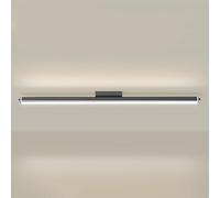 SANBDDLYY 3-Color Dimmable LED Ceiling Light - Ultra-Thin Acrylic Linear Lamp for Entryway, Bedroom, Living Room, Porch(Dark Color,90cm)