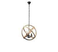 SANBDDLYY 3-Light Retro Hemp Rope Ceiling Lamp Restaurant Vintage Industrial E12 Light Creative Nordic Personality Globe Chandelier Barn Hanging Lamp for Restaurant Loft Kitchen Bar Coffee s