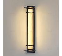 SANBDDLYY 50cm Marble Outdoor Porch Lights Wall Mount Bar LED Sconce Exterior Waterproof Fixture 15W 3000K Warm White Long Linear Wall Lamp Indoor for Hallway Patio Front Door Garage House