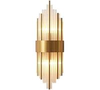 SANBDDLYY Brass Crystal Wall Sconces Lights Indoor Modern Gold Wall Light Long Farmhouse Black Vanity Wall Mount Lamp Mid Century Lighting Fixture for Bedroom Living Room Entryway Hallway (Color : Go