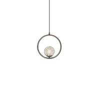 SANBDDLYY G9 Light Source Lighting Ceiling Lamp, Metal Acrylic Chandelier Lampshade, Nordic Minimalist Style Hanging Light, Conference Room Shopping Mall Clothing Store Pendant Lamp (Color : Chrome)