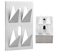 Sanbege 24 Pcs Surface Mount Impaler for Wall Acoustic Panels, Galvanized Steel Push on Mounting Clips for Soundproof Gypsum Board, Plywood, Wooden, Masonry Wall