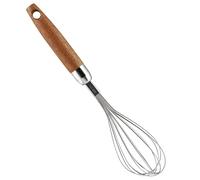 Sanbege 304 Stainless Steel Whisk with Wooden Handle, Balloon Egg Beater Versatile for Stirring, Beating, Whisking, Blending, Mixing Egg, Cake Batter, Bread Flour, Gravy or Sauces