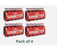 Sanbitter San Pellegrino Red Bitter Non-Alcoholic Aperitif, 4 Packs, 10 x 100ml
