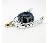 SanBluff Men's Horse Spur Straps Set with Solid Brass Rowel, Zinc Diecasting, Leather Straps, 30MM Neck Length, 138g/Pair