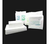 Sanbo Cleanroom Paper 4" x 4" Double Knit 100% Polyester Wipers Lint Free Cloths, Laser Sealed Edge, Class 100 Cloths, Ultra-soft Wipes 1200Pcs LCD PCB Wiping Cloth