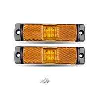 SANCAK 3RD Third Rear Light Brake Light 2/4/10pcs 4 LED Side Marker Lights Clearance Lamps Indicator Lamp Signal Light For Truck Trailer Van Pickup Boat 12V 24V(4pcs Yellow)