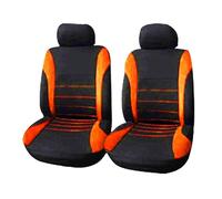 SANCAK Auto Parts Car Seat Cover Polyester Fabric Set Four Season Universal Front/Rear Cushion Seat Protection(2 seat orange)