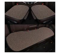 SANCAK Flax Car Seat Cover Protector Linen Front Rear Back Cushion Protection Pad Mat For Truck For Suv For Van Seat Protection(3 pieces coffee)