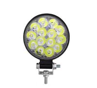 SANCAK Fog Light Car Front Fog Light 12V 24V Truck SUV 4X4 4WD Engineering Headlights Off-road Round Headlamp 48W 16SMD 42W 14LED Work LED(1pcs round)