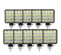 SANCAK Fog Light Car Front Fog Light 9-30V 42W 14LED 48W 16SMD Truck SUV 4X4 4WD Engineering Headlights Off-road Headlamp 10 Pcs Work LED(48W 16LED)