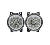 SANCAK Fog Light For Scenic 2 2003 2004 2005 2006 2007 2008 2009 2010-2015 2PCS LED Front Fog Lights Car Styling Round Bumper Halogen Lamps(LED White)