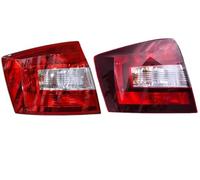 SANCAK For Skoda Spaceback 2014-2019 Car Rear Light Cover Tail Driving Brake Taillight Warning Signal Stop Lamp No Bulb Accessories Outer Side Tail Light(Black Left)