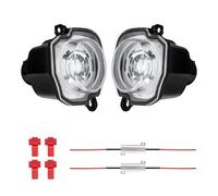 SANCAK Front Fog Light Lamp For Suzuki For Jimny JB64 JB74 2018-2020 LED Car Round Fog Light White +Amber Turn Signal Daytime Running(Clear-Set)