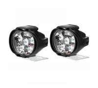 SANCAK Motorcycle Headlight 2pieces Led Headlight Motorcycles White Auxiliary Working Front Light Scooter Spotlight Additional Spot Fog Lamp(2pieces headlights)