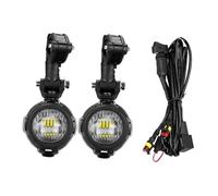 SANCAK Motorcycle Headlight 2pieces Motorcycle Spotlight Headlight LED Car Super Bright Waterproof Fog Light Auto Lamps(Light and wire)