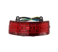 SANCAK Motorcycle Headlight Motorcycle Fender Tip Light LED Rear Tail Brake Lights Trim Lens For Touring For Street For Road For Glide For FLHX For FLTRX(Red)