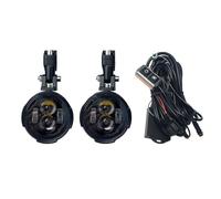 SANCAK Motorcycle Headlight Pair 100W Motorcycle Headlight Fog Lights Led Auxiliary Driving Light Spotlight Headlamp Dual Color Moto Lamp