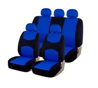 SANCAK Universal Auto Seat Covers Full Set For Car For Truck For SUV For Van Polyester Front & Rear Protector Seat Protection(Blue full set)