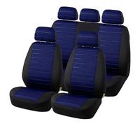 SANCAK Universal Car Seat Covers Full Set For Most Sedans Vans SUVs Trucks Protector Front And Rear Back Seat Protection(Y30082-BLUE-5 Seat)