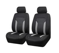 SANCAK Universal Gray Mesh Seat Covers For Car With 3 Zipper Rear Split Airbag Compatible For Most SUV For Truck For VAN Seat Protection(2 Front seat covers)