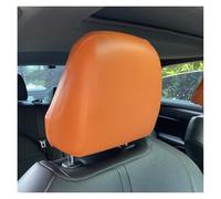 SANCAK Universal PU Leather Car Headrest Cover Waterproof Seat Protectors For SUV Truck Front Rear Accessory Seat Protection(Rear Seat (E6))
