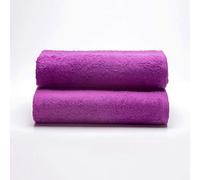 Sancarlos - Set of 2 Ocean Bath Towels, Purple, 100% Cotton, 550 g/m2