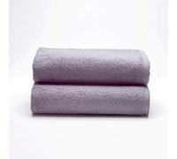 Sancarlos - Set of 2 Ocean Bath Towels, Smoke Color, 100% Cotton, 550 g/m2