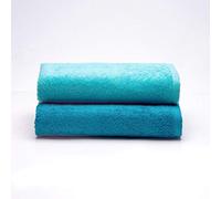 Sancarlos - Set of 2 Ocean Duo Bath Towels, Turquoise and Emerald, 100% Cotton, 550 g/m²