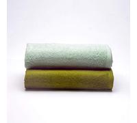 Sancarlos - Set of 2 Ocean Duo Hand Towels for Washbasin, Green, 100% Cotton, 550 g/m²