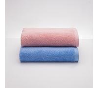Sancarlos - Set of 2 Ocean Duo Hand Towels Pink and Blue 100% Cotton 550gsm